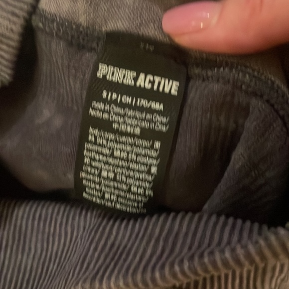 Gray leggings by PINK Active.  Size small. - Picture 3 of 3